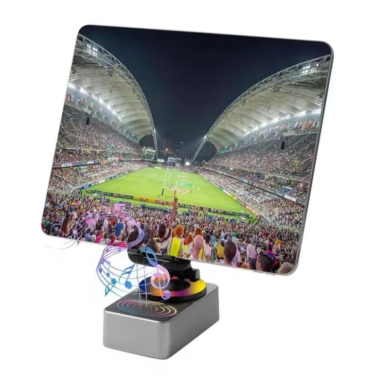 Wireless Audio Bluetooth Speaker Withpower Bank, 5 in 1 Emergency Charging Ledphone Holder Festival Gifts for Friend Family